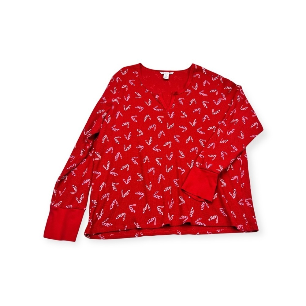 Victoria's Secret Thermal Sleep Top Valentines Day